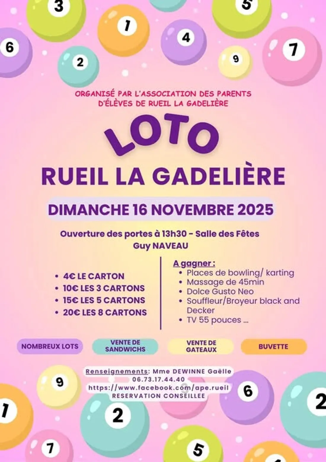RUEIL-LA-GADELIÈRE - Loto de l'APE