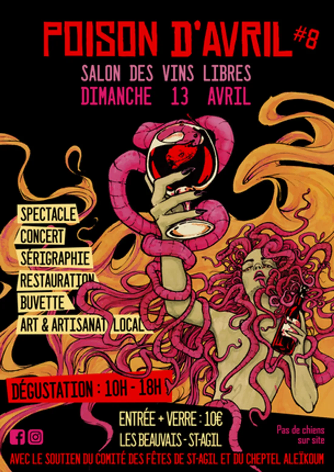 SAINT-AGIL (41) - Poison d'avril, salon des vins libres