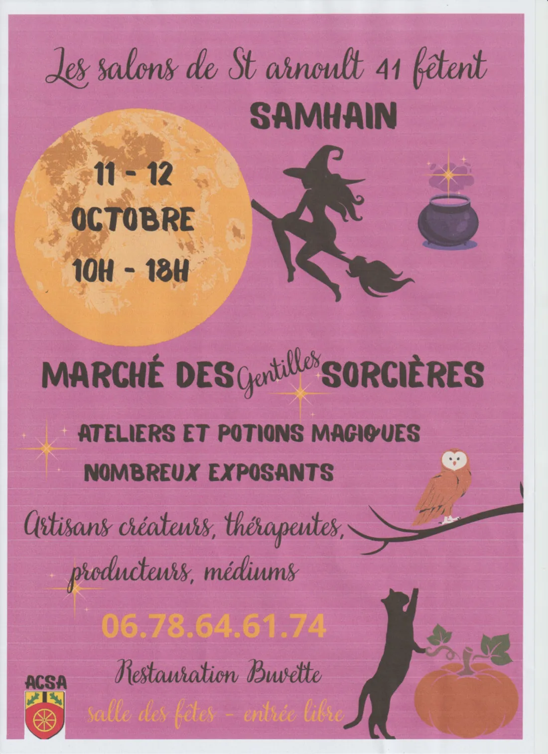 SAINT-ARNOULT (41) - Marché des gentilles sorcières