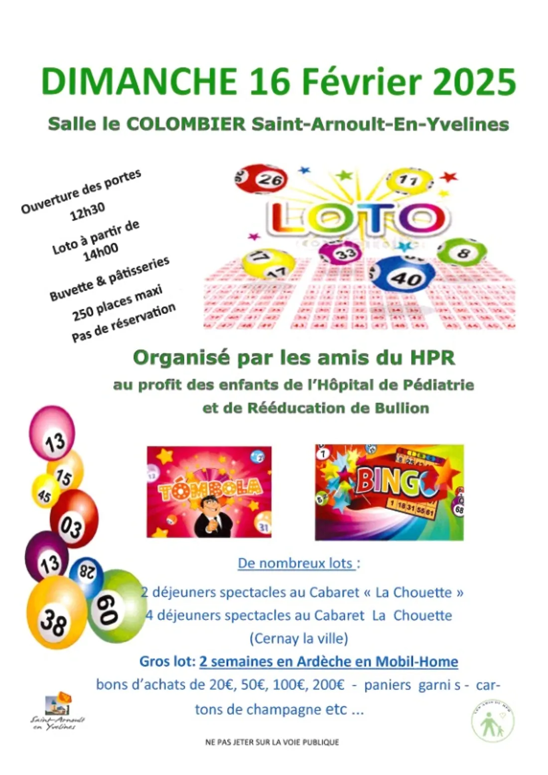 SAINT-ARNOULT-EN-YVELINES (78) - Loto des Amis du HPR