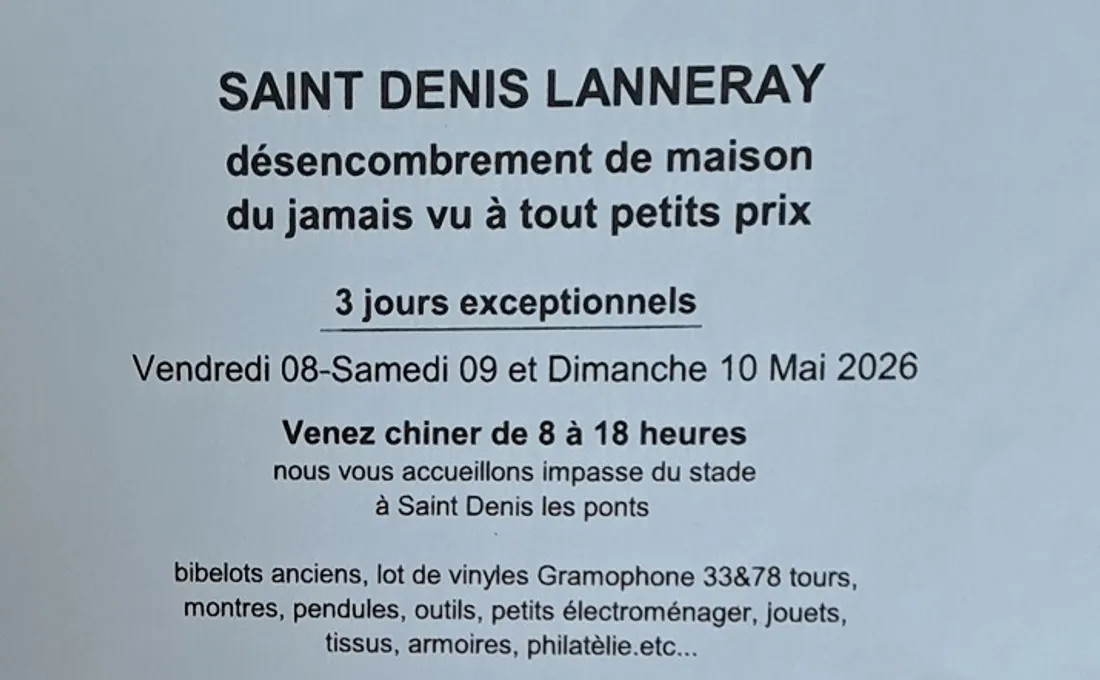 SAINT-DENIS-LES-PONTS - Vide maison