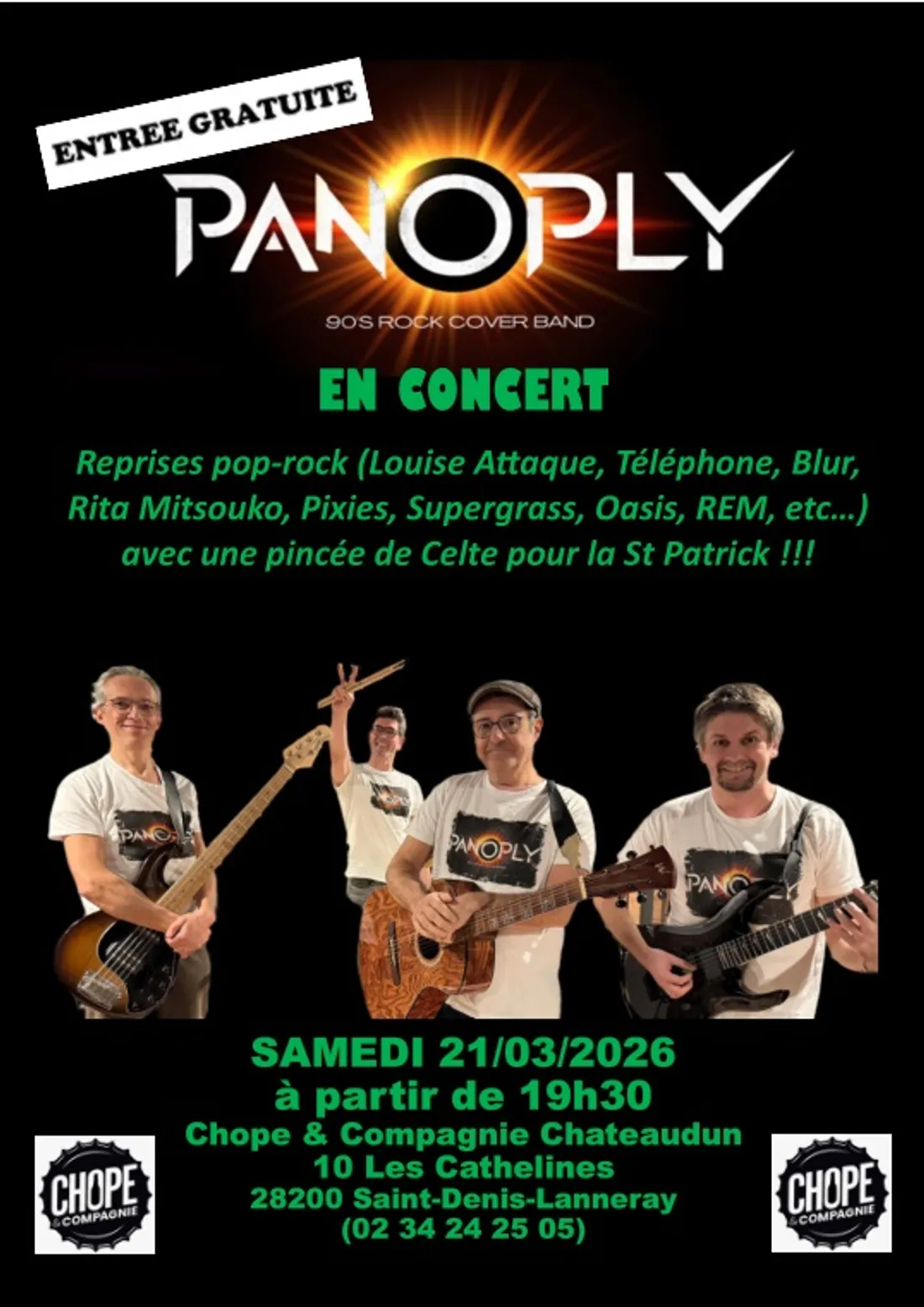 SAINT-DENIS-LES-PONTS - Concert : Panoply