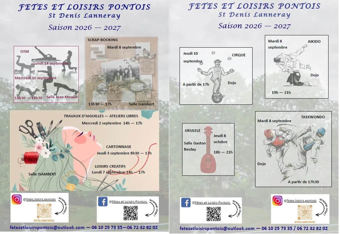 SAINT-DENIS-LANNERAY - Reprise des activités de Fêtes et Loisirs Pontois