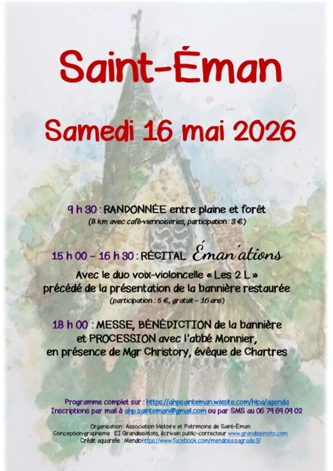 Samedi 16 mai à Saint-Éman : fête patronale.