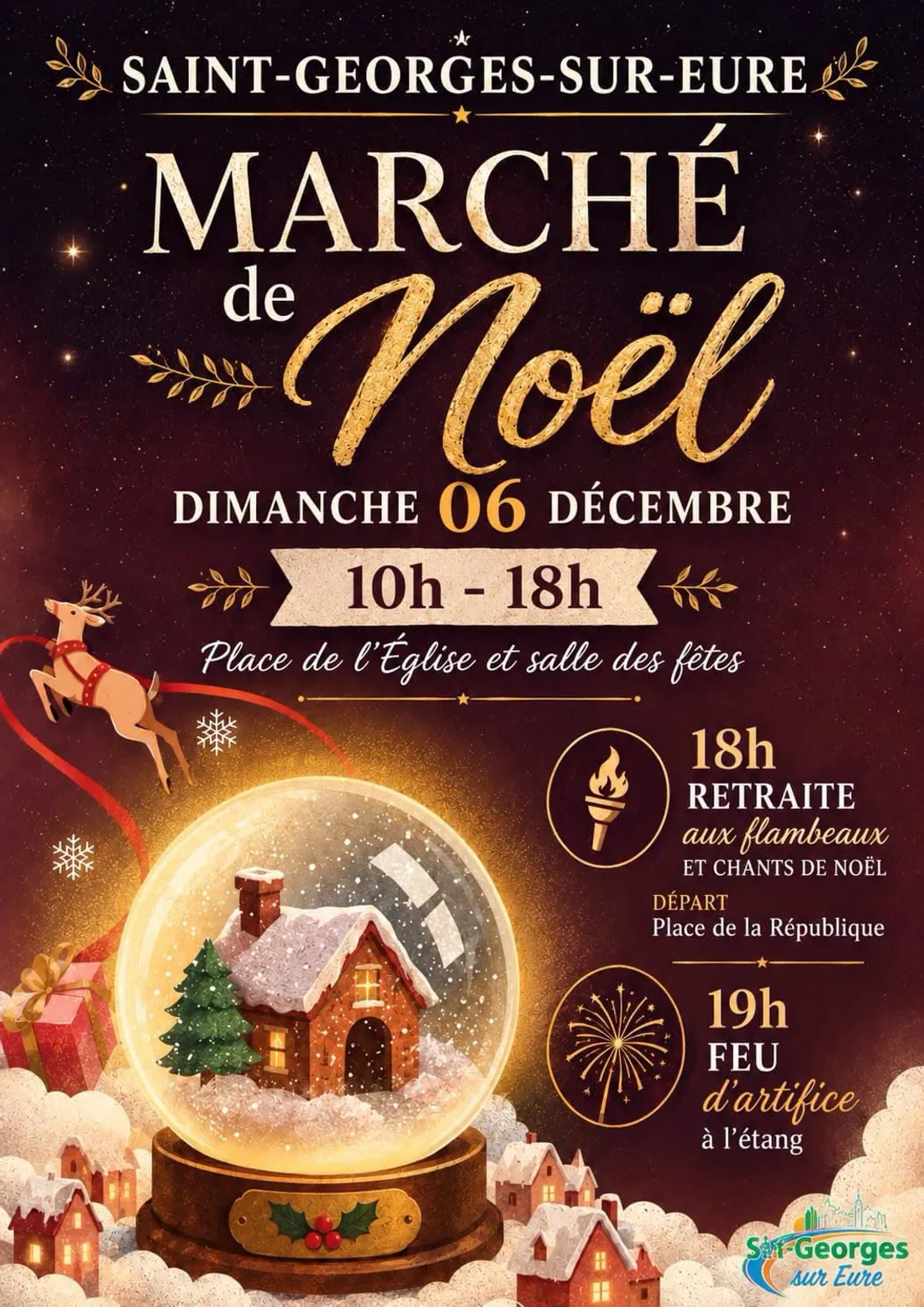 SAINT-GEORGES-SUR-EURE - Marché de Noël et Feu d'artifice