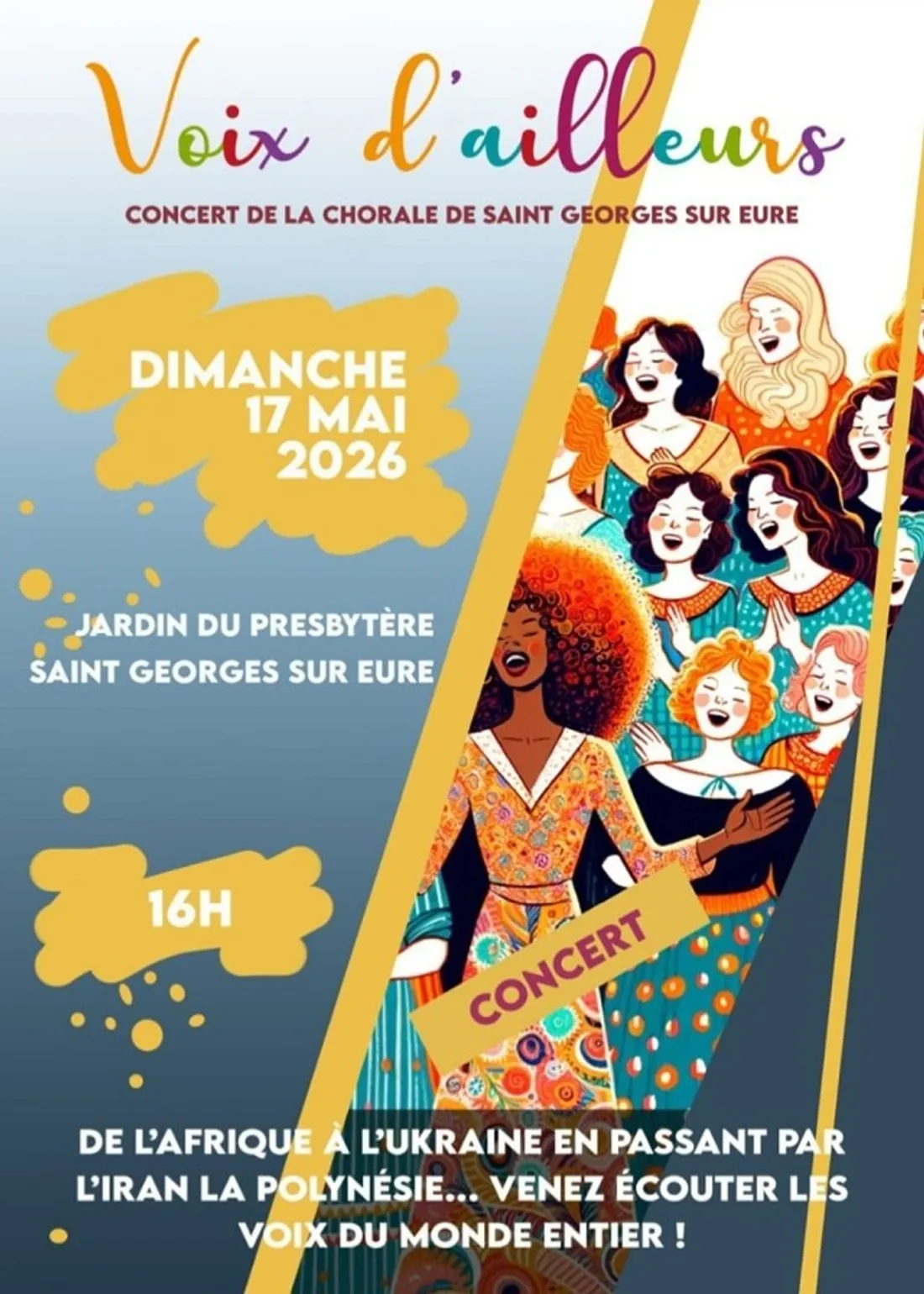 SAINT-GEORGES-SUR-EURE - Concert Voix d'ailleurs