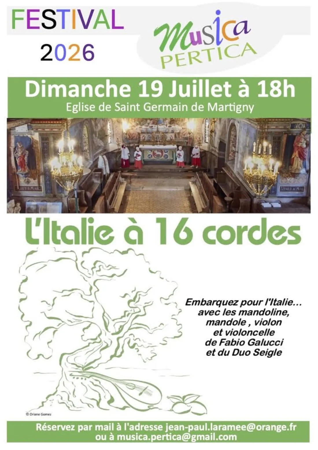SAINT-GERMAIN-DE-MARTIGNY (61) - Concert : L'Italie à 16 cordes