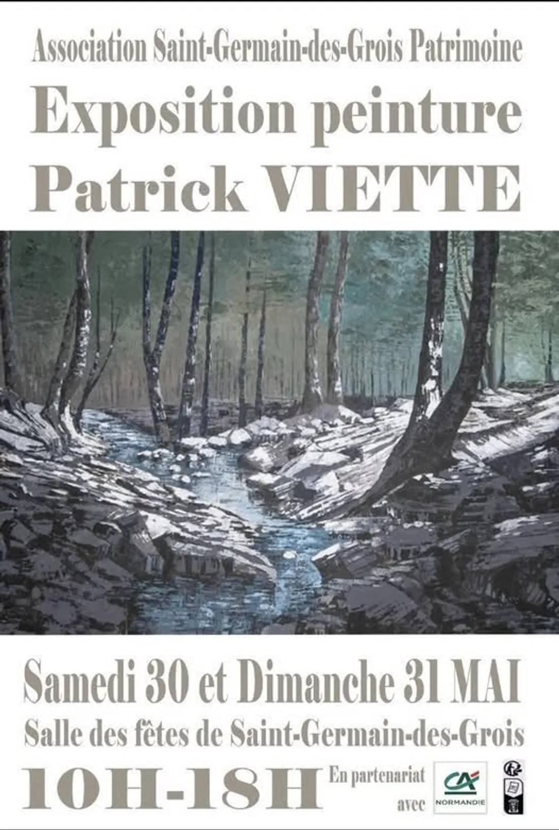 SAINT-GERMAIN-DES-GROIS (61) - Exposition peinture : Patrick Viette