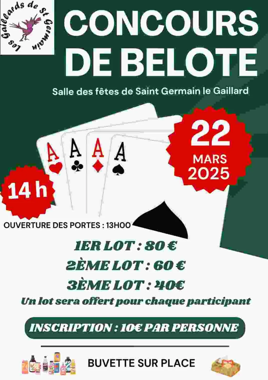 SAINT-GERMAIN-LE-GAILLARD - Concours de belote