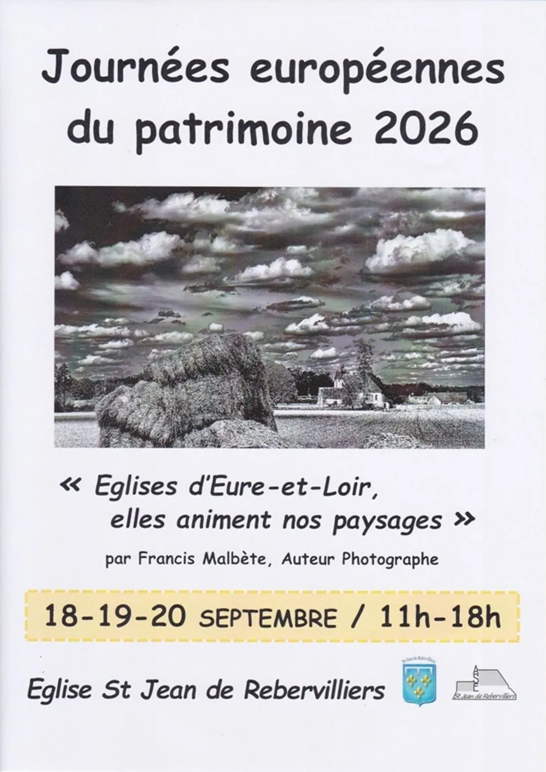 SAINT-JEAN-DE-REBERVILLIERS - Exposition : Églises d'Eure-et-Loir, elles animent nos paysages