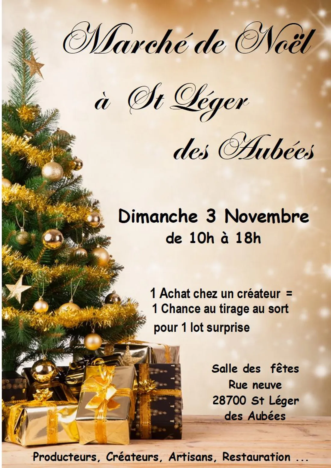SAINT-LÉGER-DES-AUBÉES - Marché de Noël