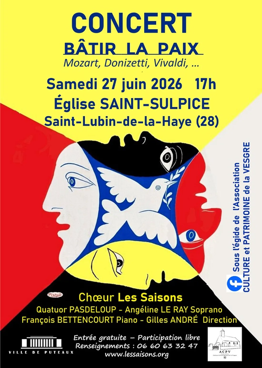 SAINT-LUBIN-DE-LA-HAYE - Concert : Bâtir la paix