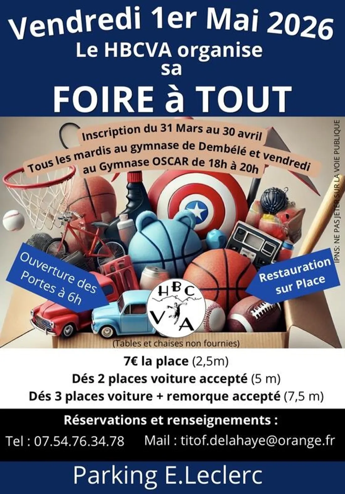 SAINT-LUBIN-DES-JONCHERETS - Foire à tout du HBCVA