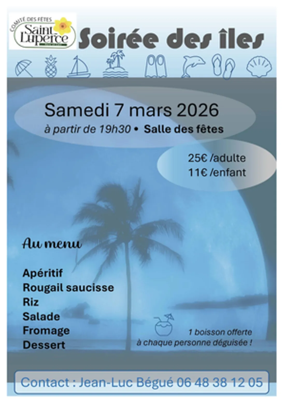 SAINT-LUPERCE - Soirée des îles du comité des fêtes