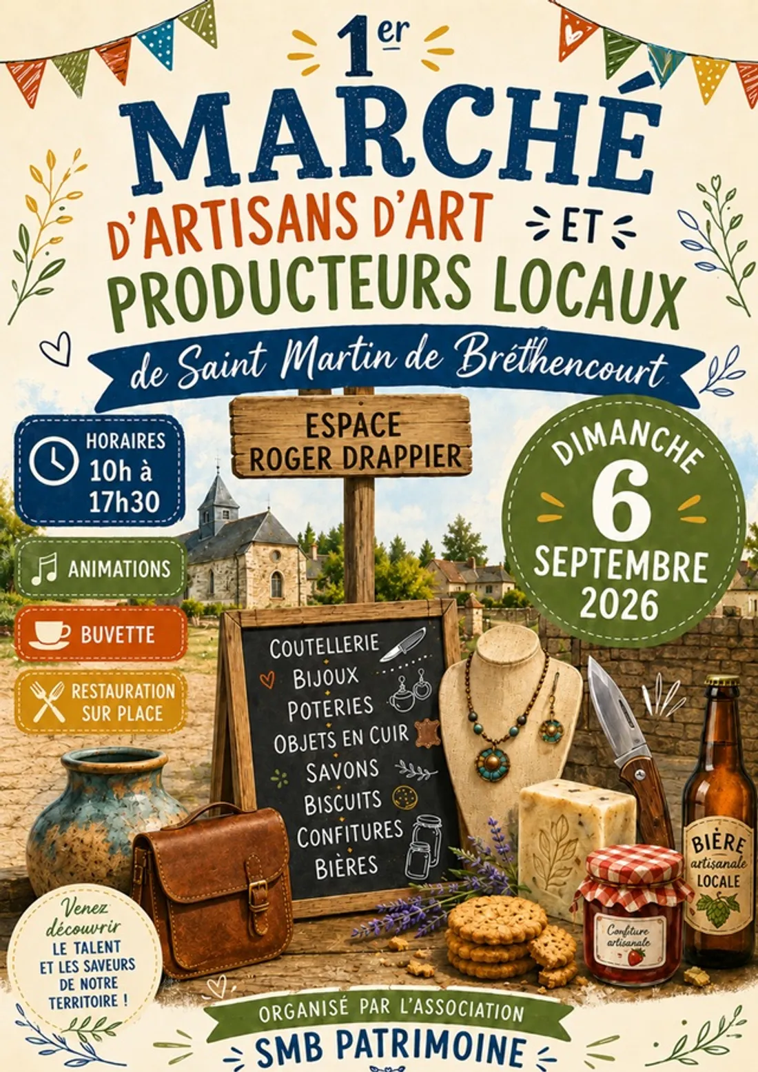 SAINT-MARTIN-DE-BRÉTHENCOURT (78) - Marché d'artisan d'art et producteurs locaux