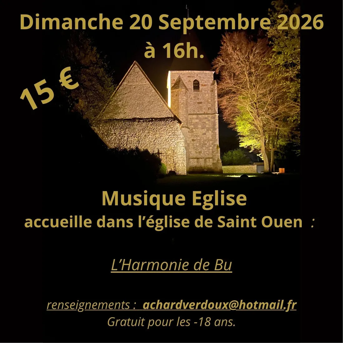 SAINT-OUEN-MARCHEFROY - Concert de l'harmonie de Bû