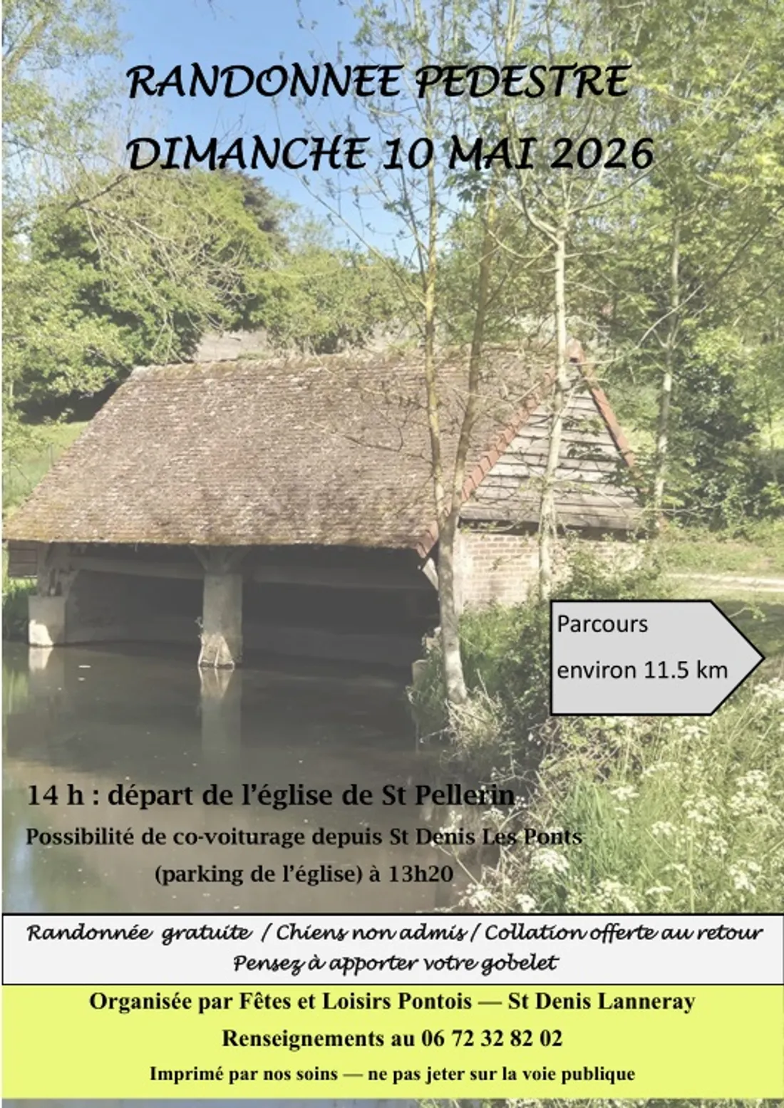 SAINT-PELLERIN - Randonnée pédestre de Fêtes et Loisirs Pontois