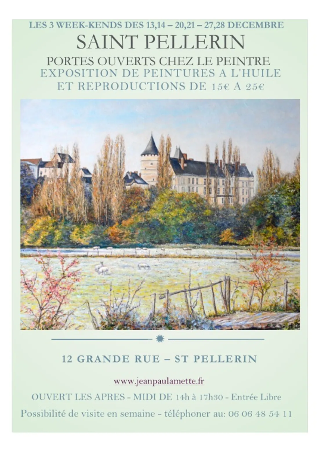 SAINT-PELLERIN - Portes ouvertes chez le peintre Jean-Paul Amette