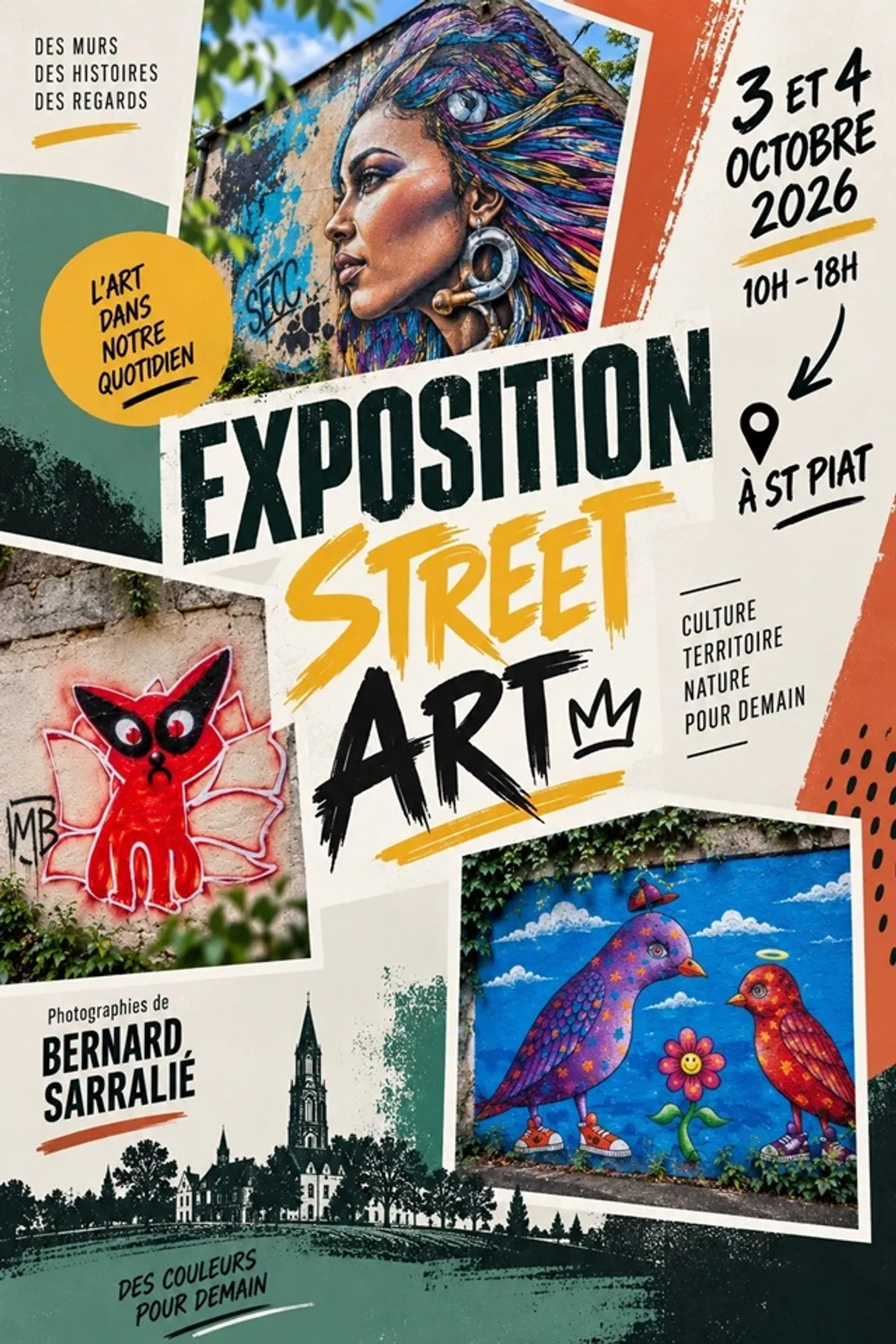 SAINT-PIAT - Exposition : Street Art