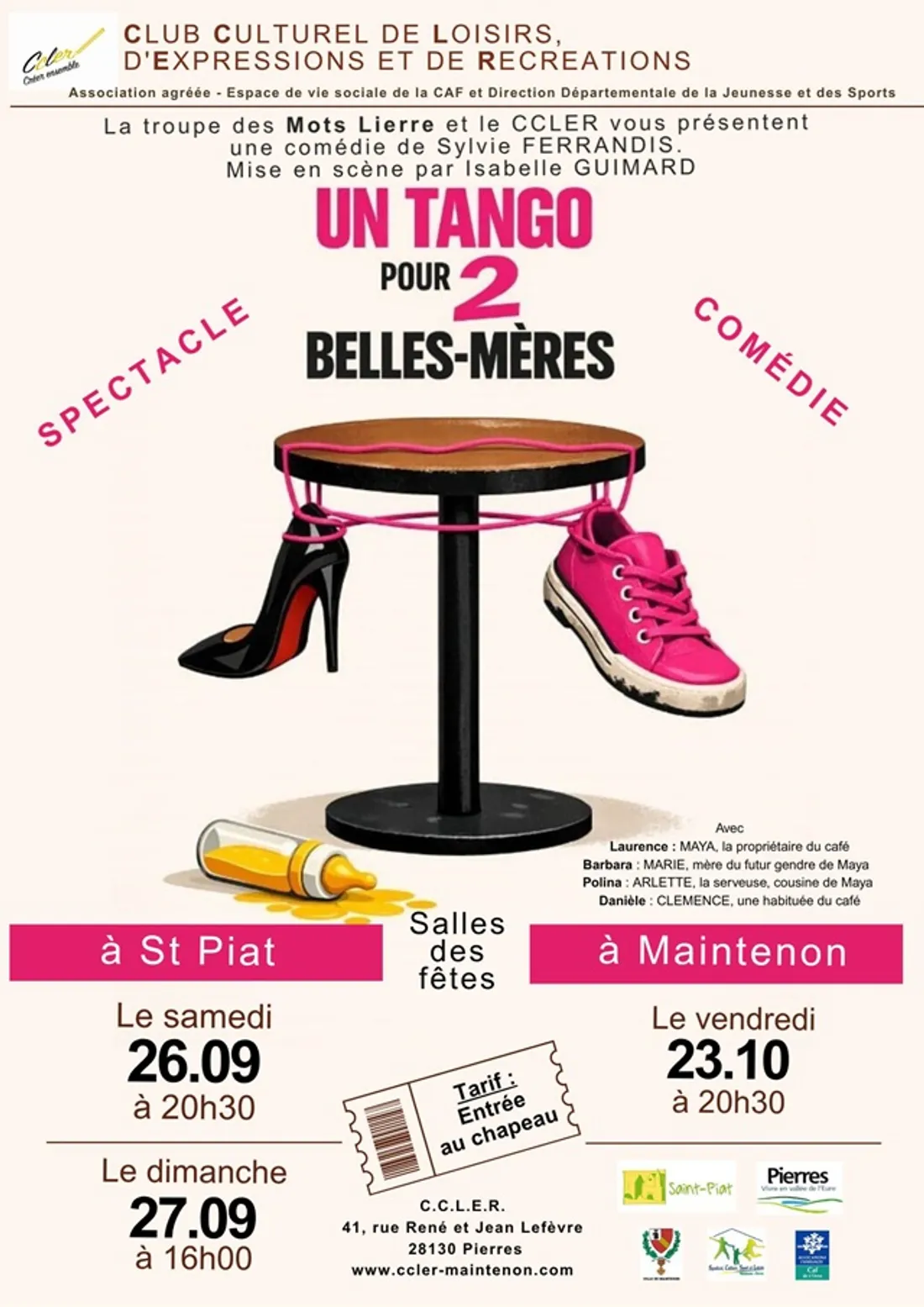 SAINT-PIAT - Théâtre : Un tango pour 2 belles-mères