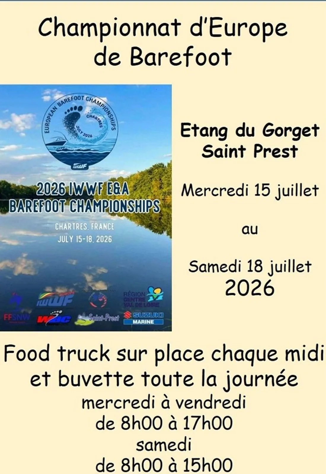 SAINT-PREST - Championnat d'Europe de Barefoot