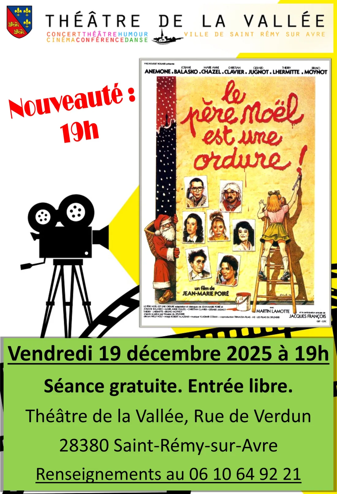 SAINT-RÉMY-SUR-AVRE - Cinéma : Le Père Noël est une ordure