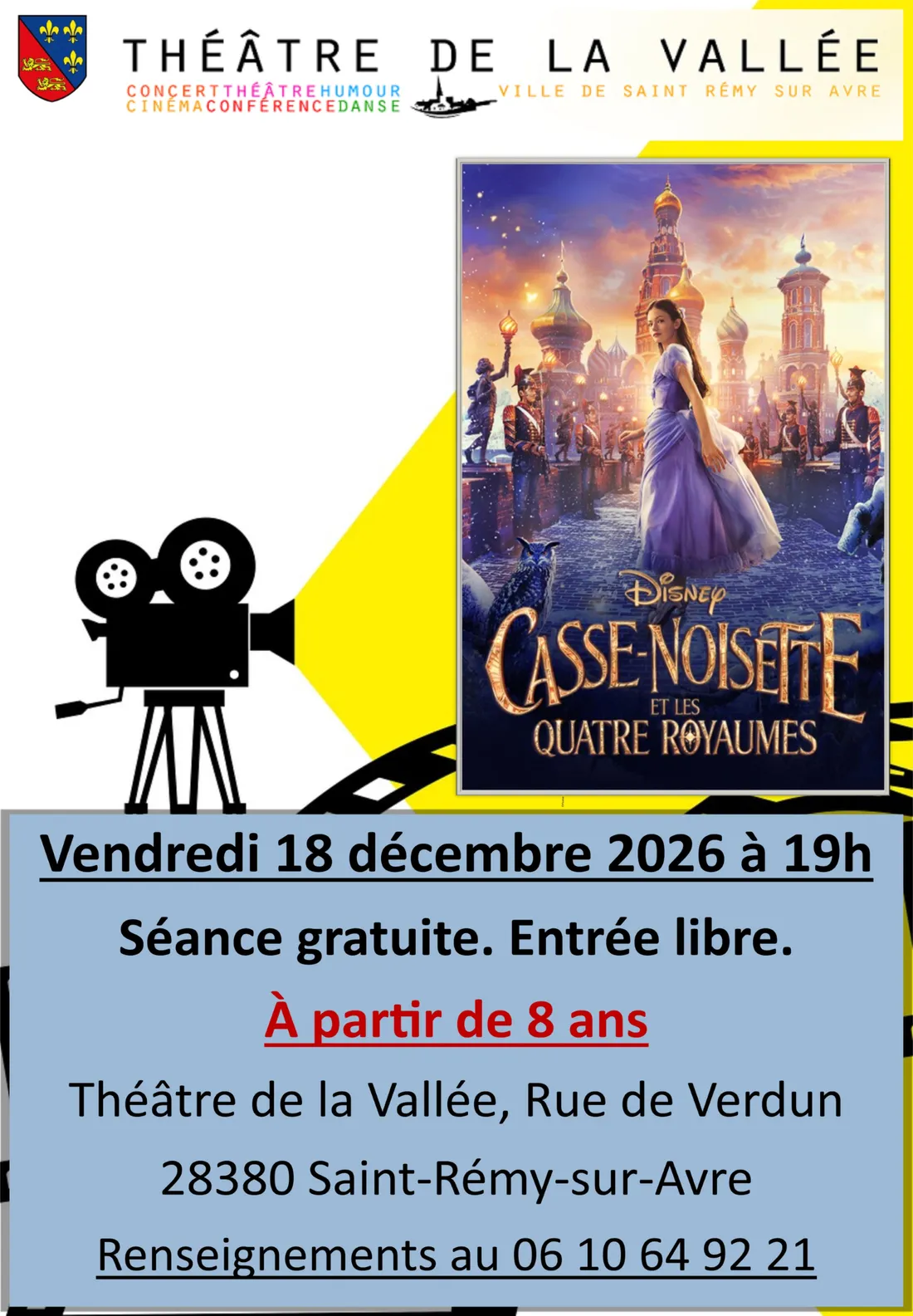 SAINT-RÉMY-SUR-AVRE - Cinéma : Casse-Noisette et les Quatre Royaumes