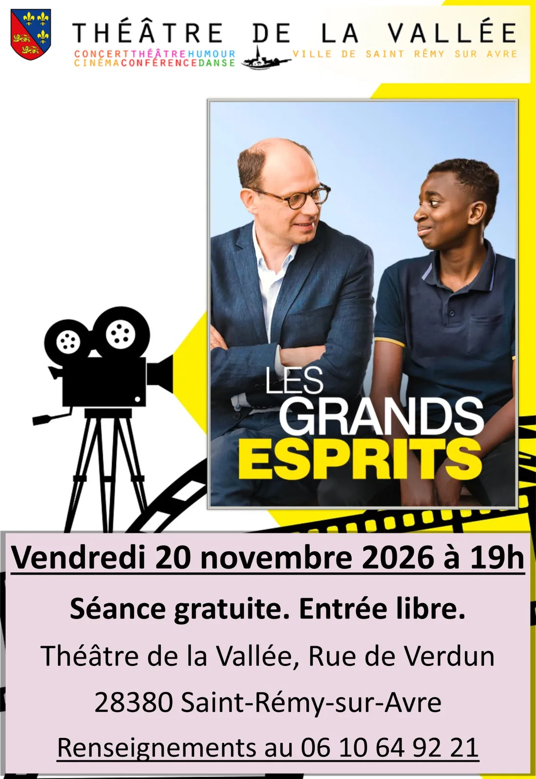 SAINT-RÉMY-SUR-AVRE - Cinéma : Les grands esprits