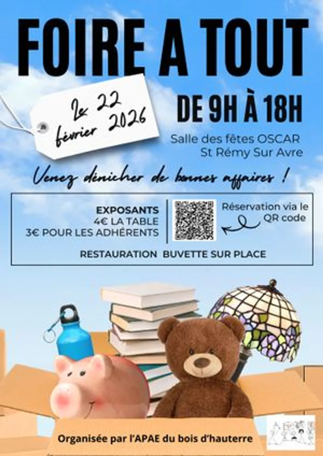 SAINT-RÉMY-SUR-AVRE - Foire à tout de l'APAE du Bois d'Hauterre