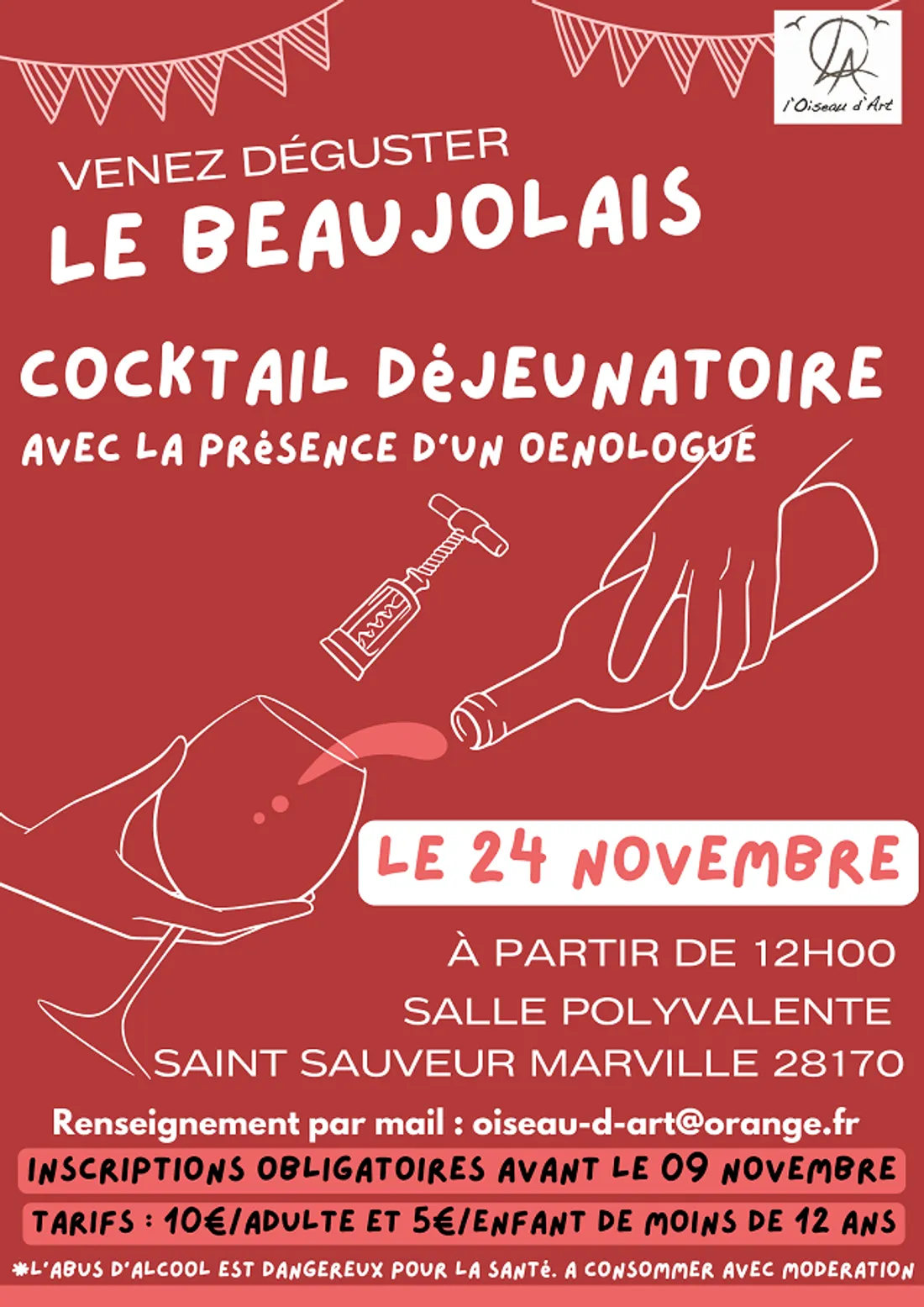 SAINT-SAUVEUR-MARVILLE - Cocktail déjeunatoire autour du Beaujolais