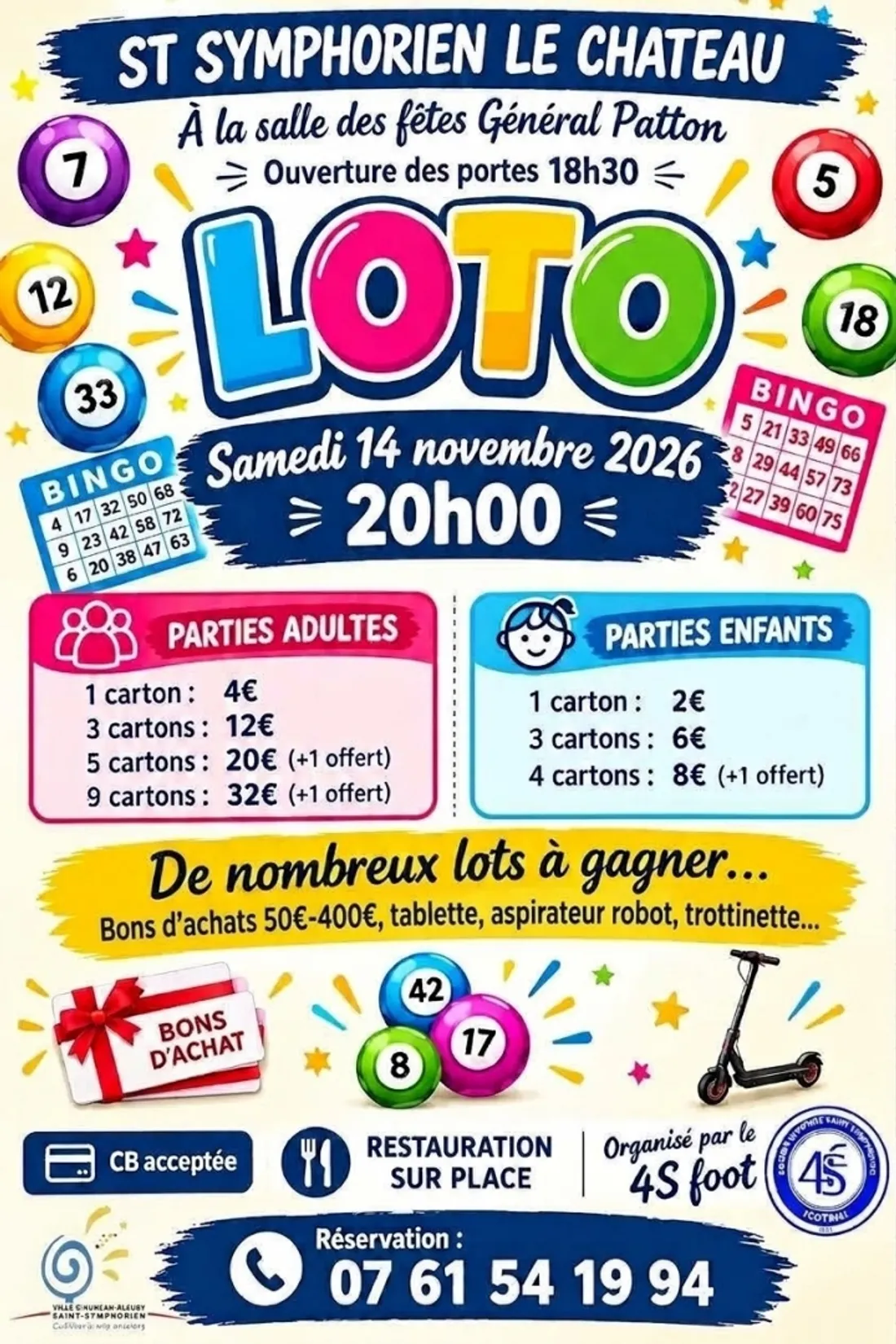 SAINT-SYMPHORIEN-LE-CHÂTEAU - Loto du 4S Foot