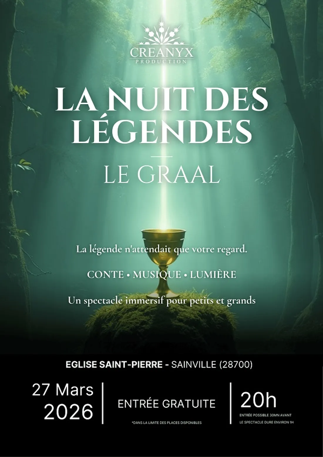 SAINVILLE - Spectacle : La Nuit des Légendes