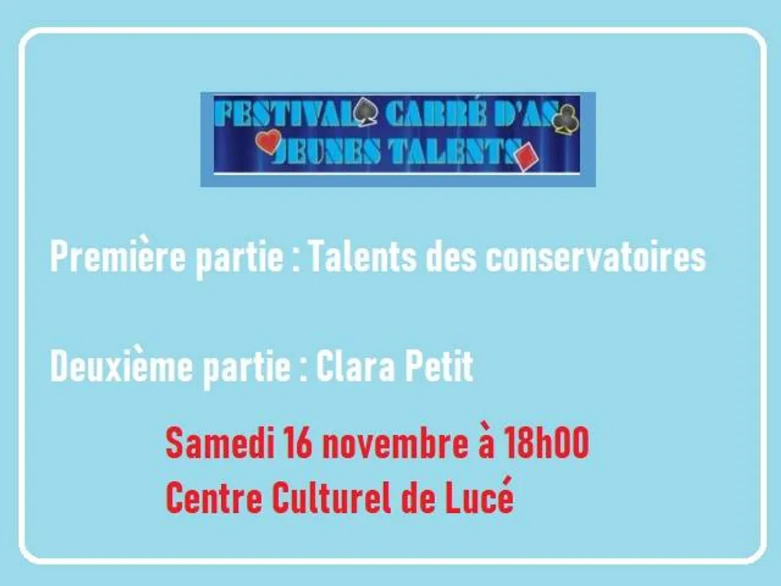 LUCÉ - Festival Carré d'As Jeunes Talents