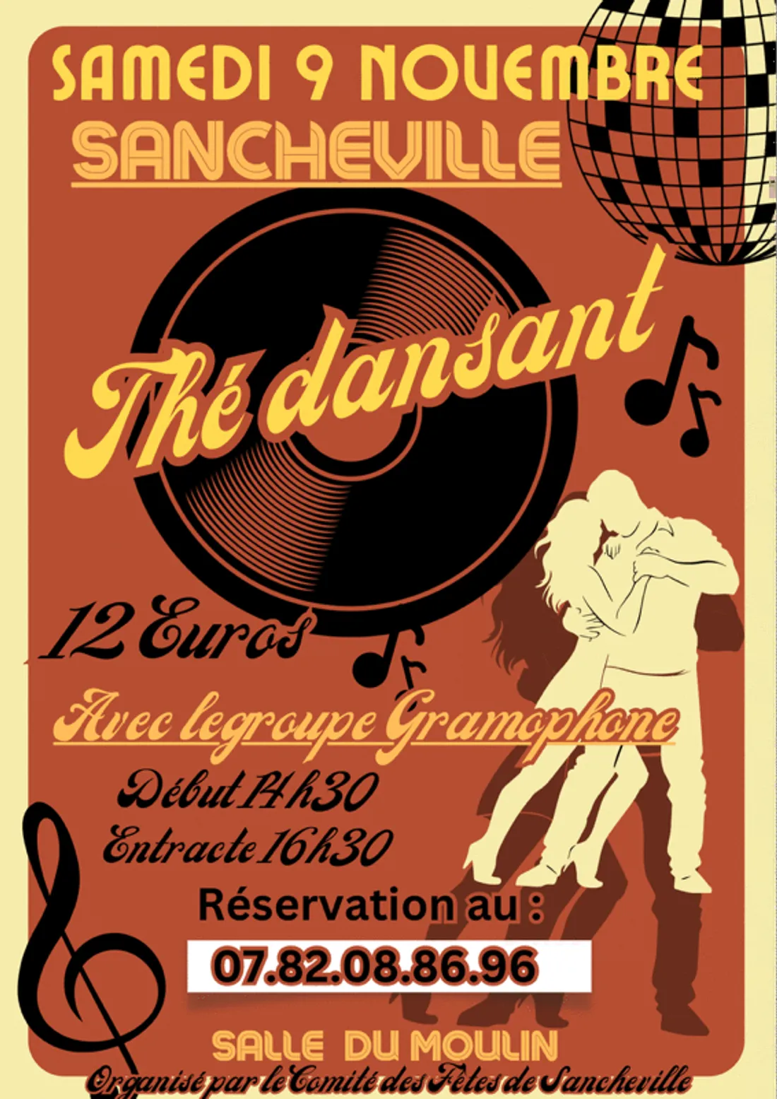 SANCHEVILLE - Thé dansant avec le groupe Gramophone