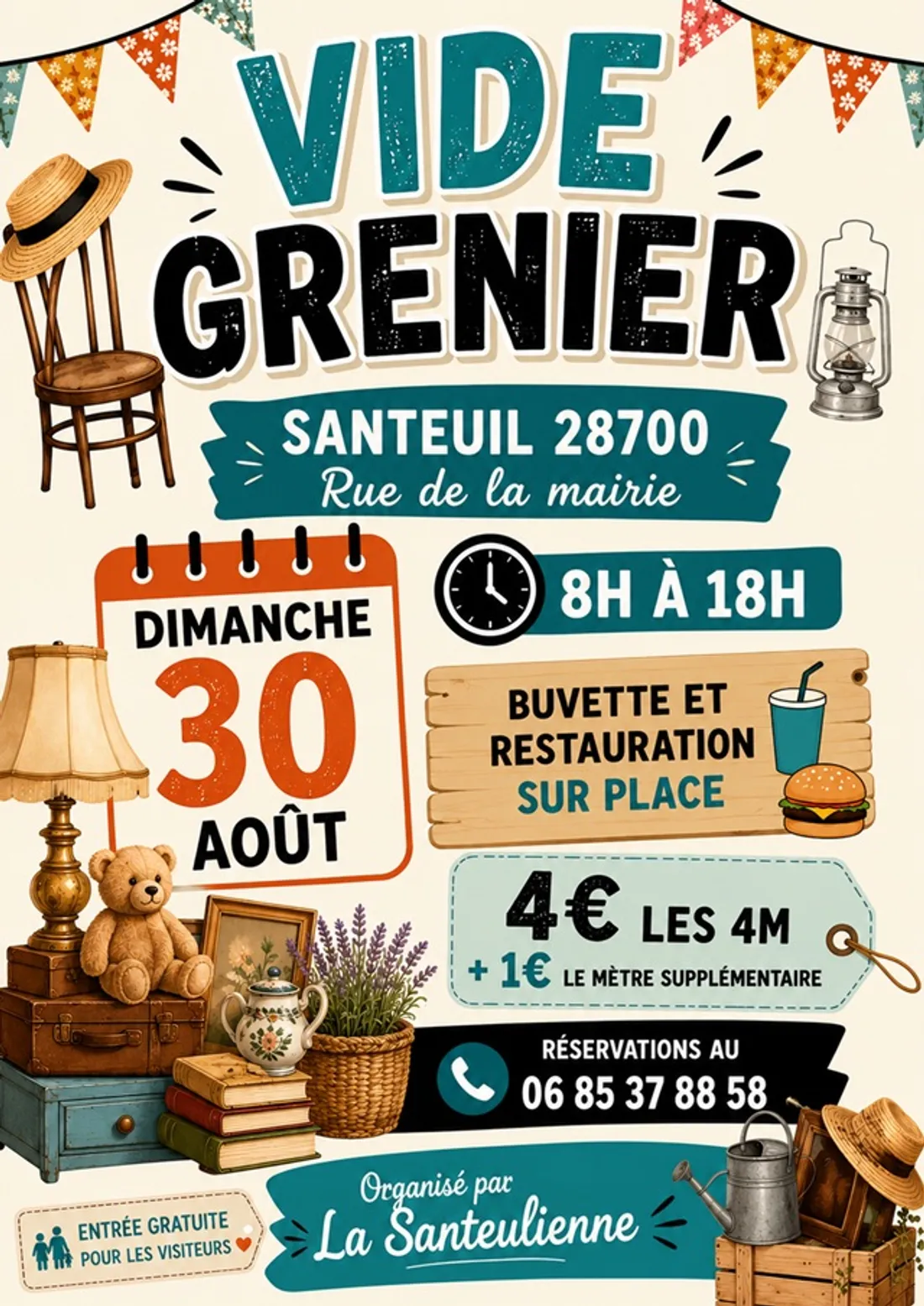 SANTEUIL - Vide-greniers de la Santeulienne