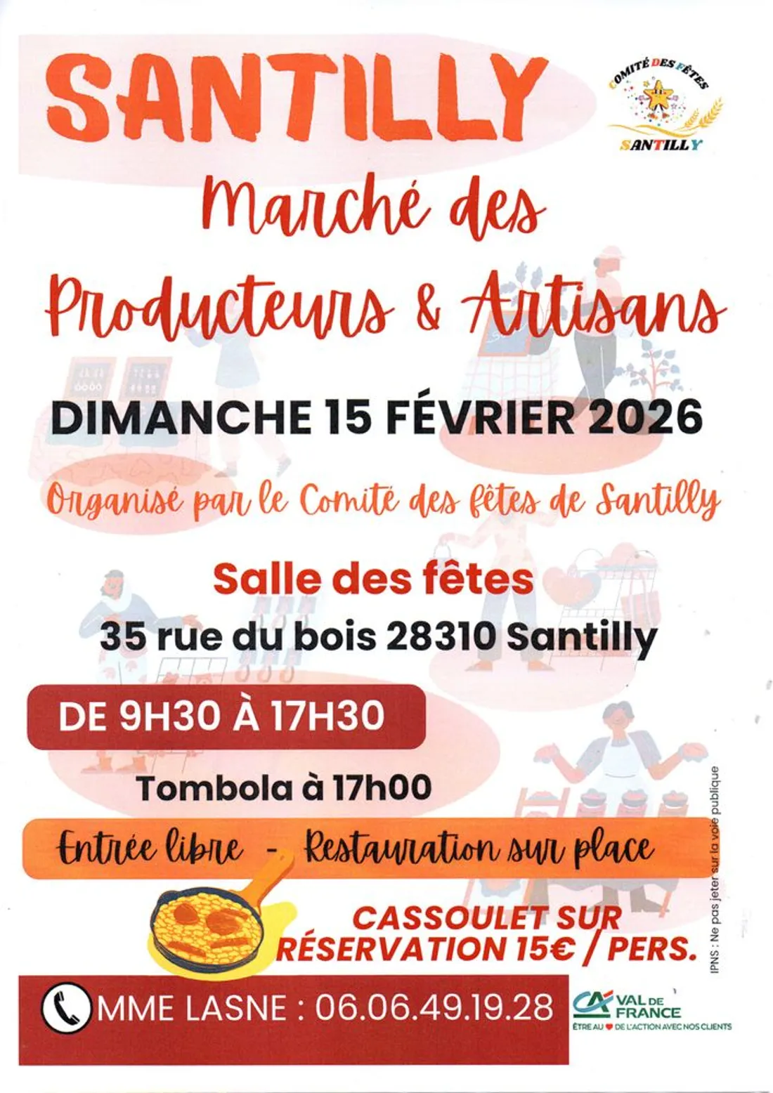 SANTILLY - Marché des producteurs et artisans