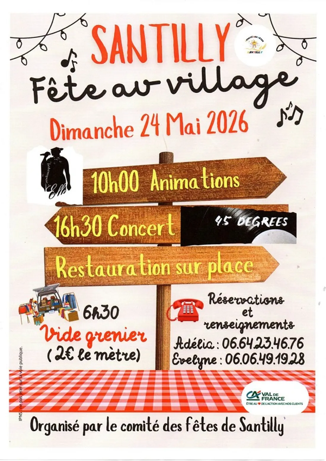 SANTILLY - Fête au village : Vide-greniers, animations, concert