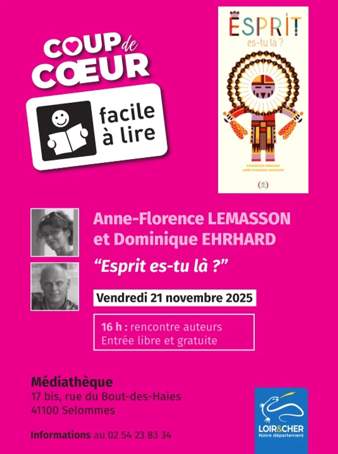 SELOMMES (41) - Rencontre : Anne-Florence LEMASSON et Dominique EHRHARD