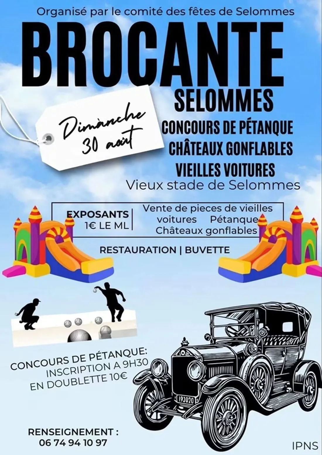 SELOMMES (41) - Brocante du comité des fêtes