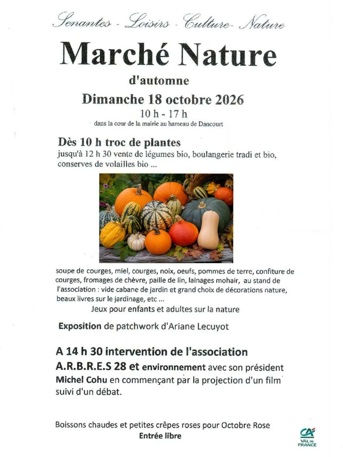SENANTES - Marché nature d'automne