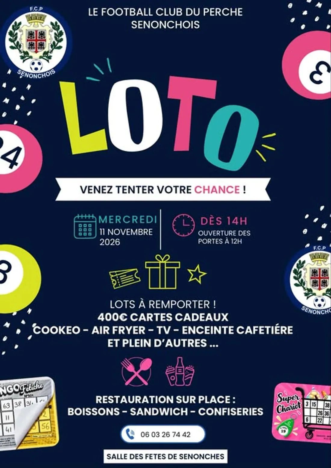 SENONCHES - Loto du Football club du Perche senonchois