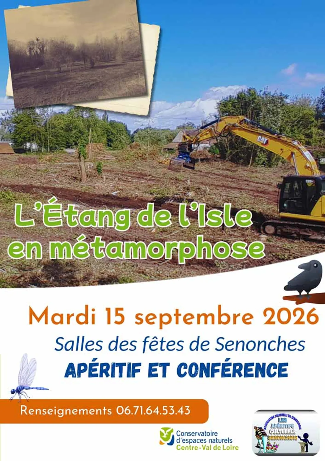 SENONCHES - Conférence : l'étang de l'Isle en métamorphose