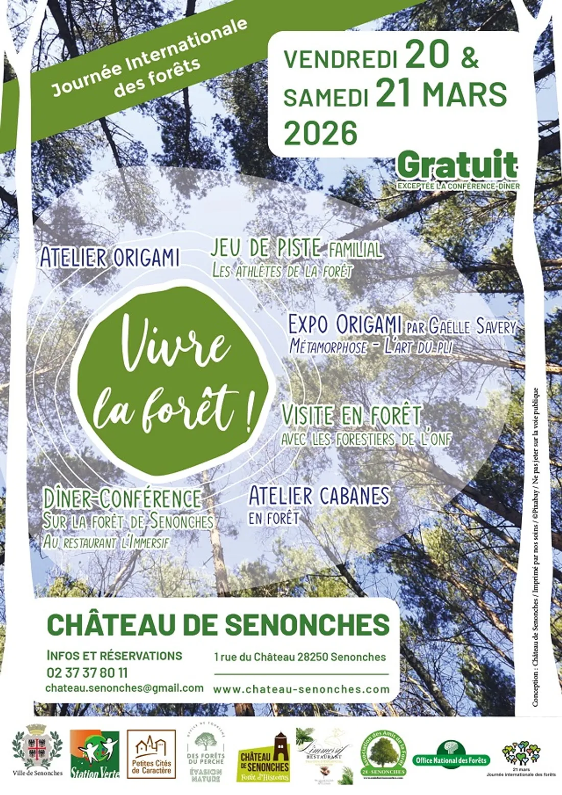 SENONCHES - Journée Internationale des Forêts : conférence et dîner gourmand