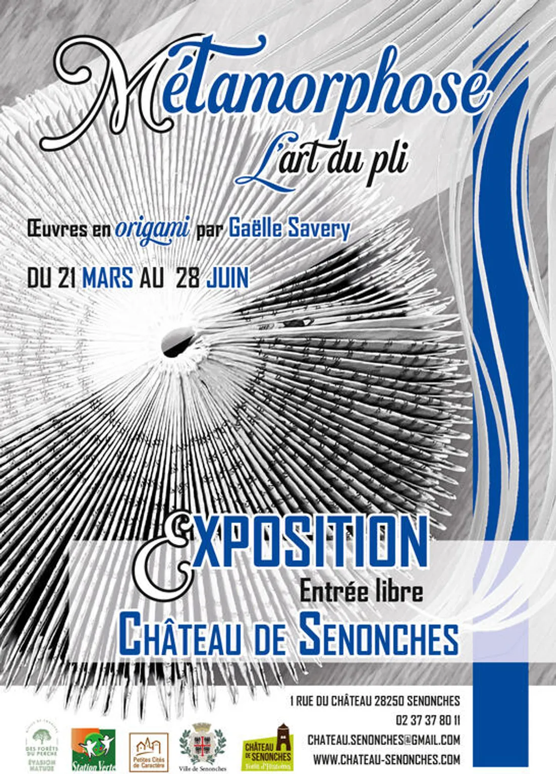 SENONCHES - Exposition : Métamorphose, l'art du pli