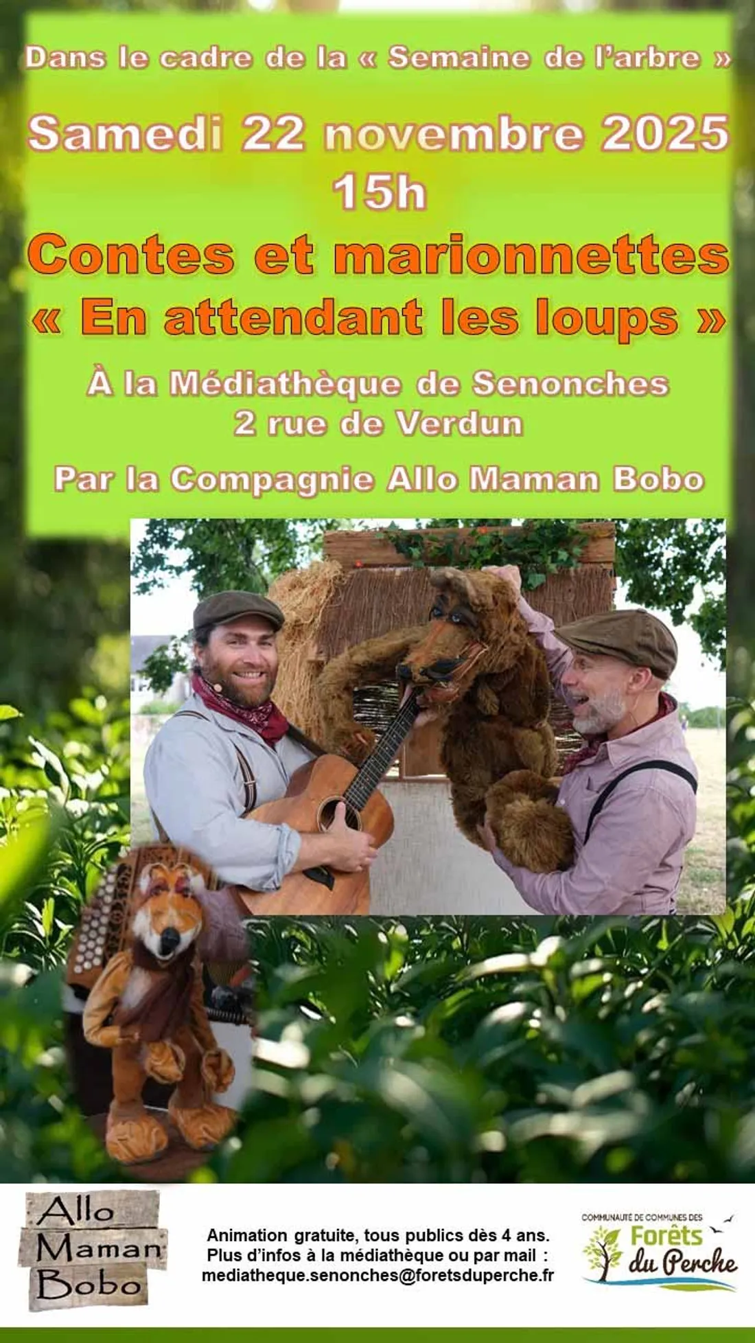 SENONCHES - Contes et marionnettes « En attendant les loups »