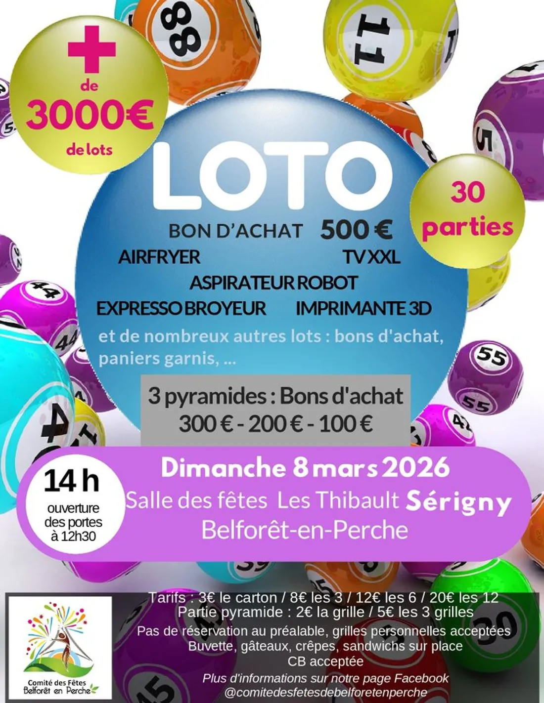 SÉRIGNY (61) - Loto du comité des fêtes