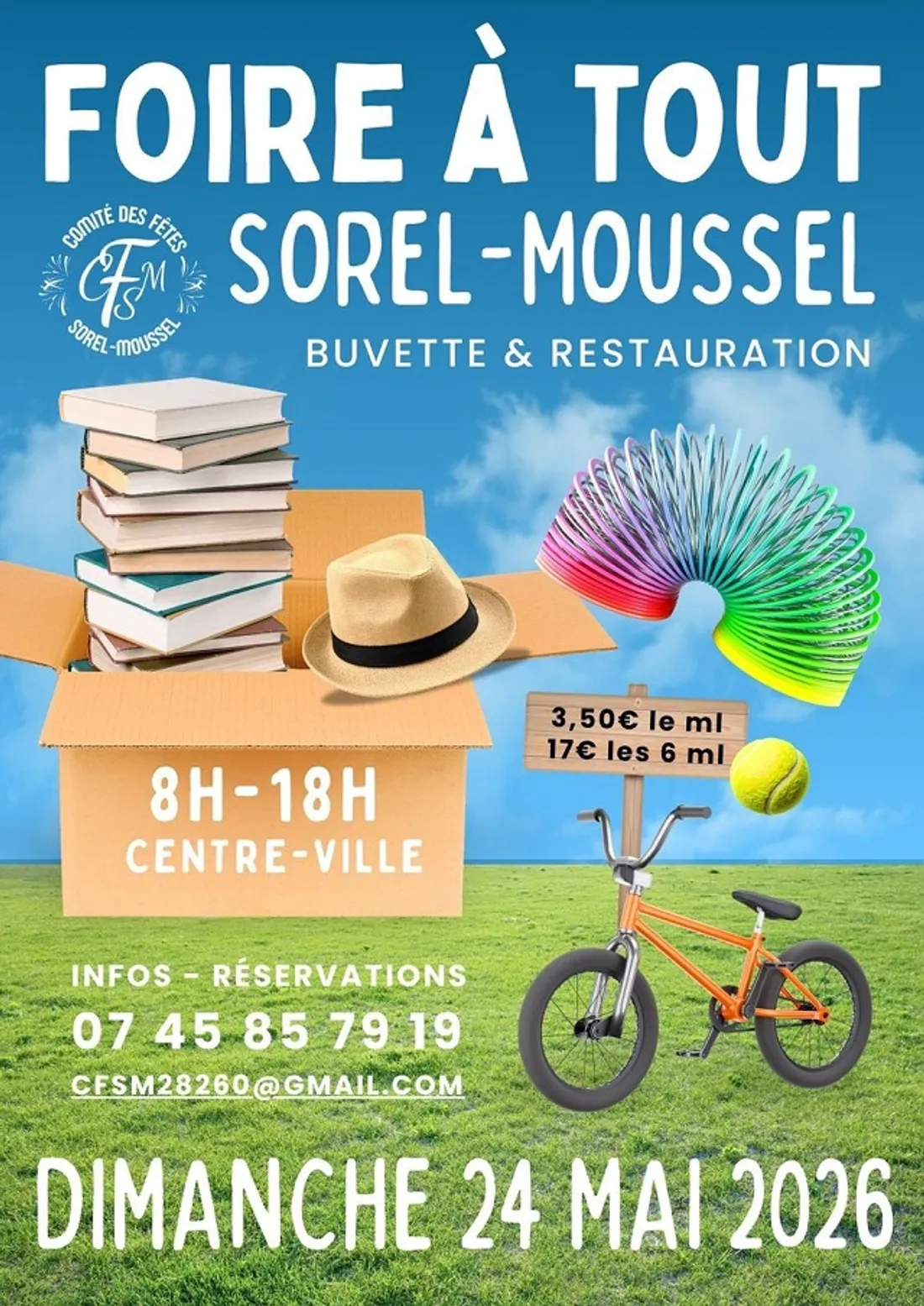 SOREL-MOUSSEL - Foire à tout du comité des fêtes