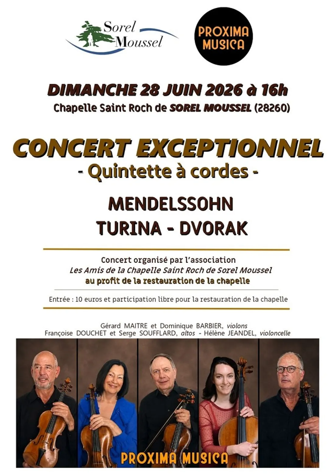 SOREL-MOUSSEL - Concert : Proxima Musica