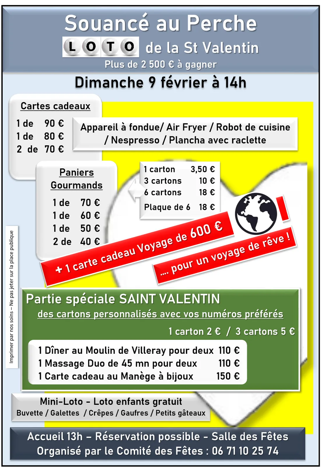 SOUANCÉ-AU-PERCHE - Loto de la Saint Valentin