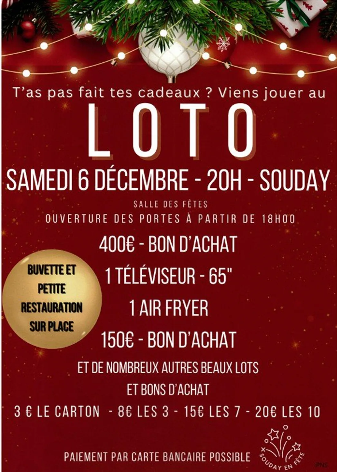 SOUDAY (41) - Loto de Souday en fête
